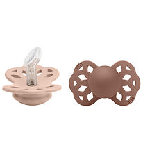 BIBS Infinity Pacifiers - 2-Pack - Size 1 - Anatomical - Blush/W