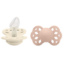 BIBS Infinity Pacifiers - 2-Pack - Size 2 - Anatomical - Ivory/B