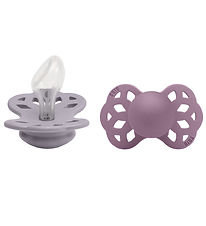 BIBS Infinity Pacifiers - 2-Pack - Size 2 - Anatomical - Grey/Ma