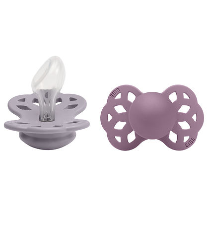 BIBS Infinity Pacifiers - 2-Pack - Size 2 - Anatomical - Grey/Ma BIBS Infinity Pacifiers - 2-Pack - Size 2 - Anatomical - Grey/Ma