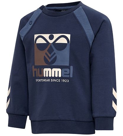 Hummel Sweatshirt - hmlLassen - Sargasso Sea w. Logo