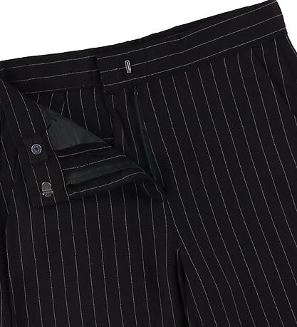 LMTD Trousers - NlfRin - Black/Pinstripes