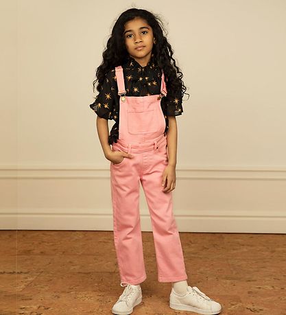 Salopette Mini Rodini - Nessie Twill - Rose Salopette Mini Rodini - Nessie Twill - Rose