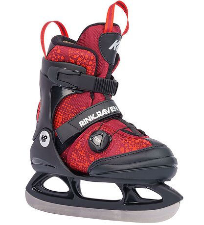 K2 Luistimet - Rink Raven Ice Boa - Musta/Punainen