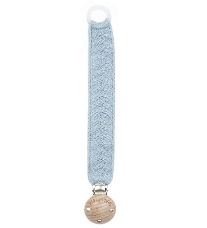 Smallstuff Pacifier Clip - Fishbone - Light Blue