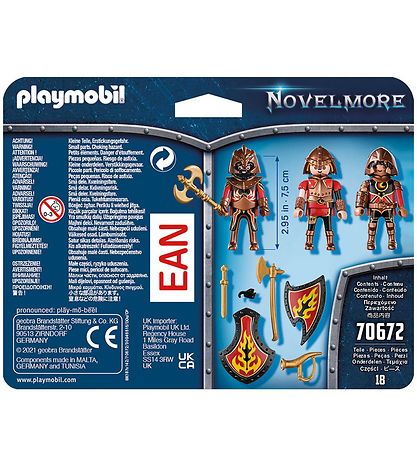 Playmobil Novelmore - 3-Pack - Burnham Raiders - 70672 - 18 Part