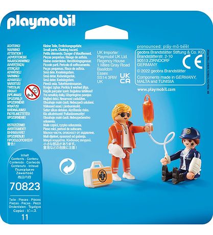 Playmobil DuoPack - Emergency Doctor And Police Officer - 70823 