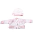 Götz Doll Clothes - Knitted Blouse With Beanie - Pink Norway - 3 Götz Doll Clothes - Knitted Blouse With Beanie - Pink Norway - 3