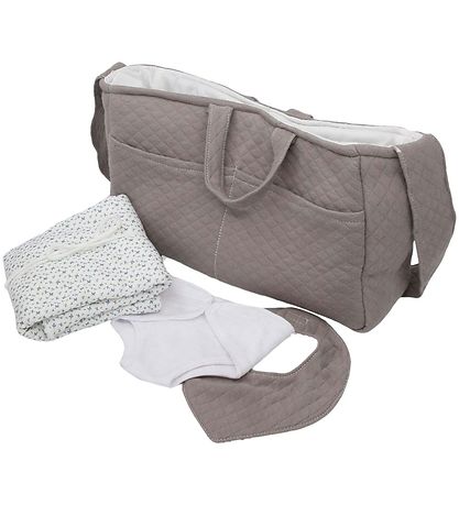 Asi Poppentoebehoren - Luiertas - Warm Grey Eend Vintage Print Asi Poppentoebehoren - Luiertas - Warm Grey Eend Vintage Print