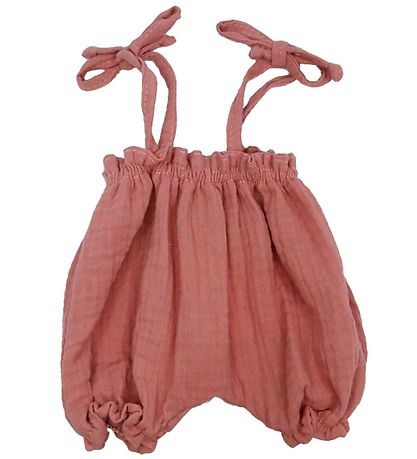 Asi Dockkläder - 43-46 cm - Hängselbyxor - Rose