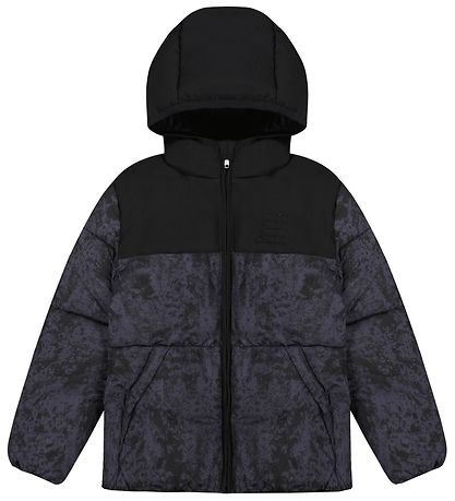 Champion Fashion Puffer Jacket - Black/Grey w. Pattern