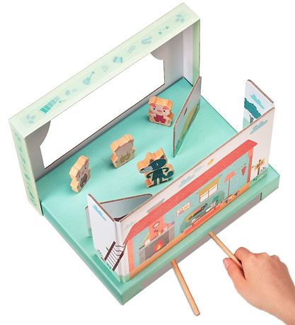 Lilliputiens Aktivitetsleksaker - Magnetisk teater - Vargen