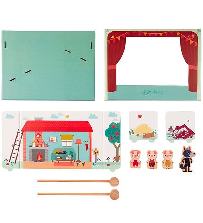 Lilliputiens Aktivitätsspielzeug - Magnetisches Theater - Rotkäp Lilliputiens Aktivitätsspielzeug - Magnetisches Theater - Rotkäp