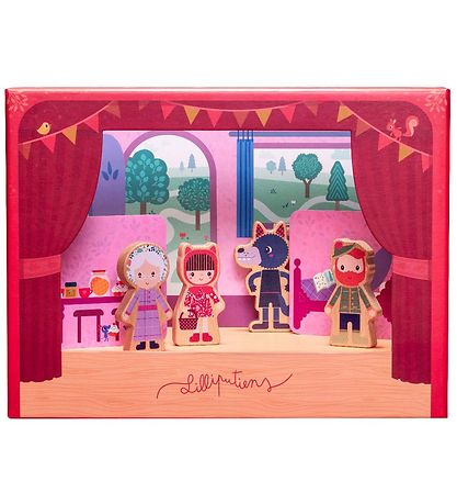 Lilliputiens Aktivitätsspielzeug - Magnetisches Theater - Rotkäp Lilliputiens Aktivitätsspielzeug - Magnetisches Theater - Rotkäp