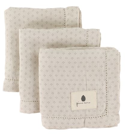 Pine Cone Hydrofiele Doek - 70x70 cm - Edith - Natuur Dot