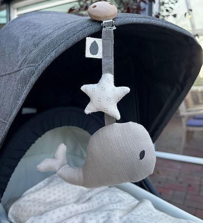 Pine Cone Pram Clip Toy - Waldo - Mushroom Pine Cone Pram Clip Toy - Waldo - Mushroom