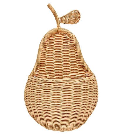 OYOY Wall basket - Pear - 41x31x16 cm - Nature OYOY Wall basket - Pear - 41x31x16 cm - Nature