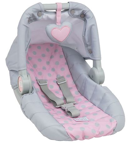 Accessoires de Poupée Tiny Treasures - Siège de Voiture - Gris/R Accessoires de Poupée Tiny Treasures - Siège de Voiture - Gris/R