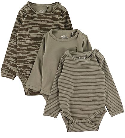 Sofie Schnoor Bodysuit L/æ - 3-Pack - Dusty Green
