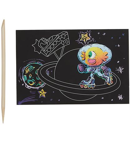Scratch & Scribble Mini Set Ooly - Univers loufoque Scratch & Scribble Mini Set Ooly - Univers loufoque