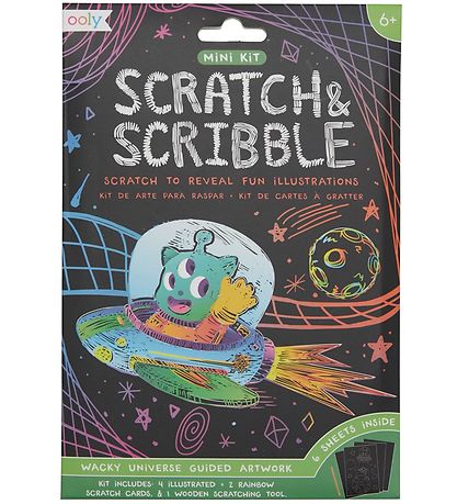 Scratch & Scribble Mini Set Ooly - Univers loufoque Scratch & Scribble Mini Set Ooly - Univers loufoque