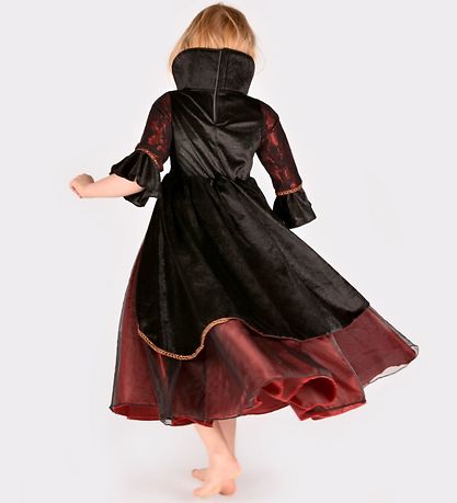 Den Goda Fen Costume - Vampire dress - Red/Black
