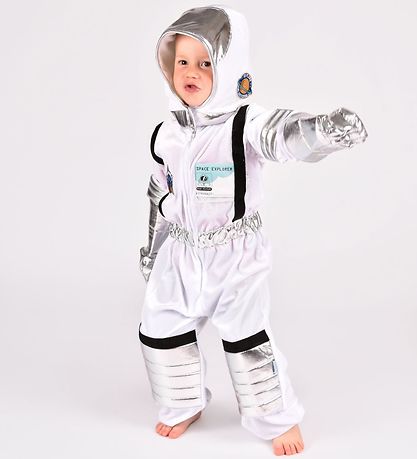Den Goda Fen Kostuum - Astronautenpak - Wit Den Goda Fen Kostuum - Astronautenpak - Wit