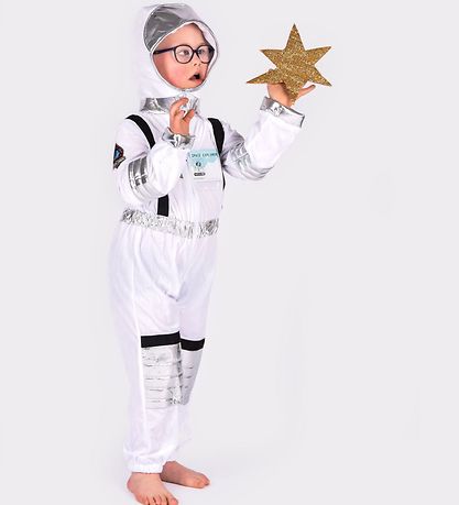 Den Goda Fen Kostuum - Astronautenpak - Wit Den Goda Fen Kostuum - Astronautenpak - Wit