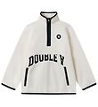 Wood Wood Fleece Jumper - Don - Off White w. Navy Wood Wood Fleece Jumper - Don - Off White w. Navy
