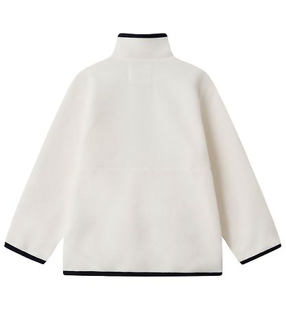 Wood Wood Fleece Jumper - Don - Off White w. Navy