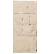 ferm Living Wall pockets - Canvas XL - 70x160 cm - Off-White ferm Living Wall pockets - Canvas XL - 70x160 cm - Off-White