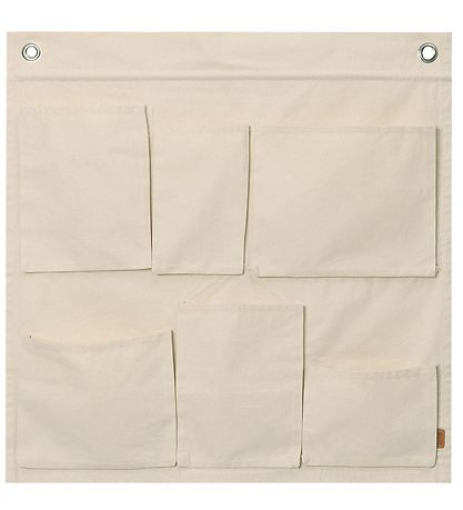 Ferm Living 벽걸이 포켓 - 캔버스 - 오프화이트 Ferm Living 벽걸이 포켓 - 캔버스 - 오프화이트
