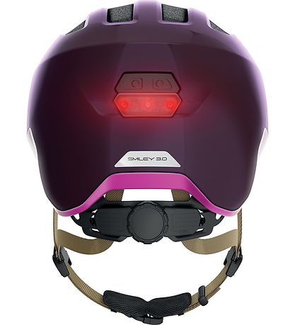 Abus Bicycle Helmet - Smiley 3.0 Ace LED - Royal Purple