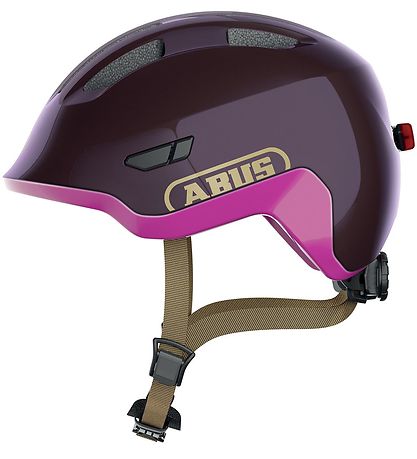 Abus Bicycle Helmet - Smiley 3.0 Ace LED - Royal Purple Abus Bicycle Helmet - Smiley 3.0 Ace LED - Royal Purple