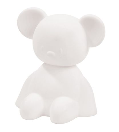 Nattou Night Lamp - Silicone - LED - Mouse - 12x14x15 cm - White