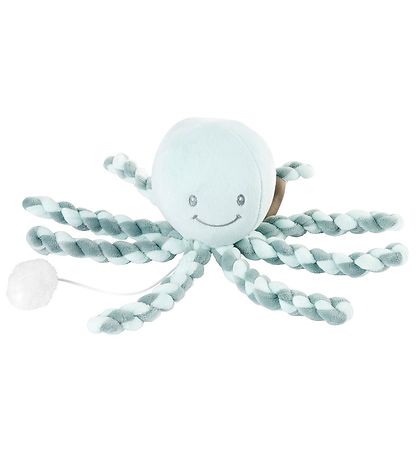 Doudou av. Musique Nattou - Lapidou Calamar - 20x9 cm - Menthe Doudou av. Musique Nattou - Lapidou Calamar - 20x9 cm - Menthe