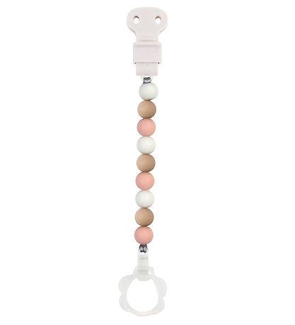 Nattou Pacifier Clip - Silicone - Pink