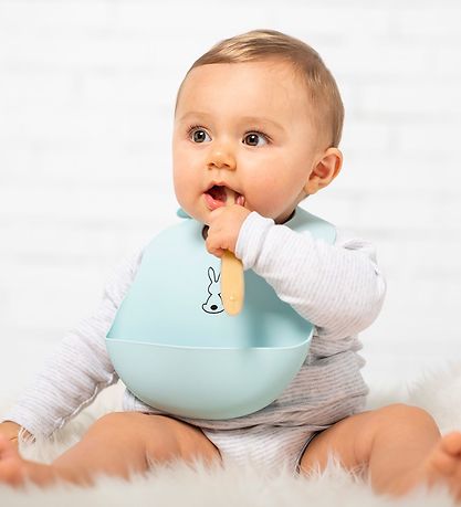 Bavoir Nattou - Silicone - Light Blue Bavoir Nattou - Silicone - Light Blue