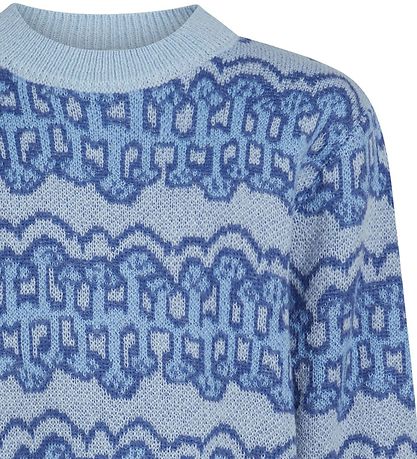 Grunt Blouse - Knitted - Anele - Blue