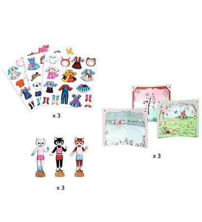 Set de Création Djeco - Collage - Petit dressing Set de Création Djeco - Collage - Petit dressing