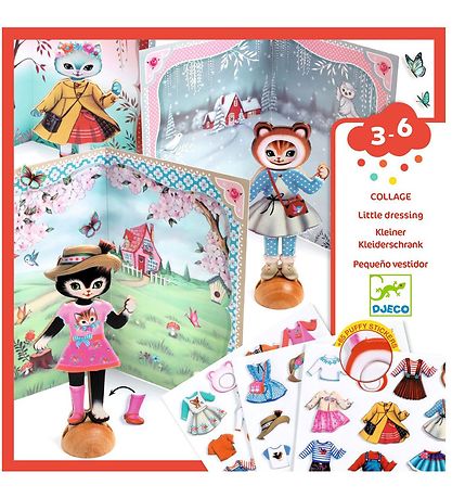Set de Création Djeco - Collage - Petit dressing Set de Création Djeco - Collage - Petit dressing
