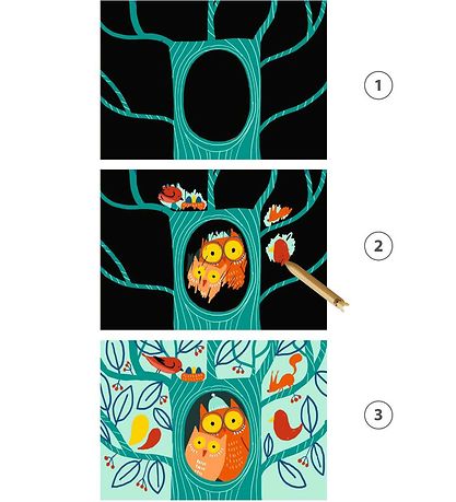 Djeco Scratch cards - Animals Djeco Scratch cards - Animals