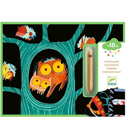 Djeco Scratch cards - Animals Djeco Scratch cards - Animals
