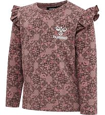 Hummel Blouse - hmlFia - Deep Taupe w. Silver Glitter