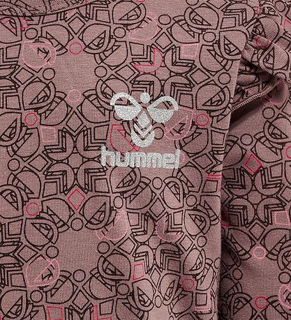 Hummel Blouse - hmlFia - Deep Taupe w. Silver Glitter Hummel Blouse - hmlFia - Deep Taupe w. Silver Glitter