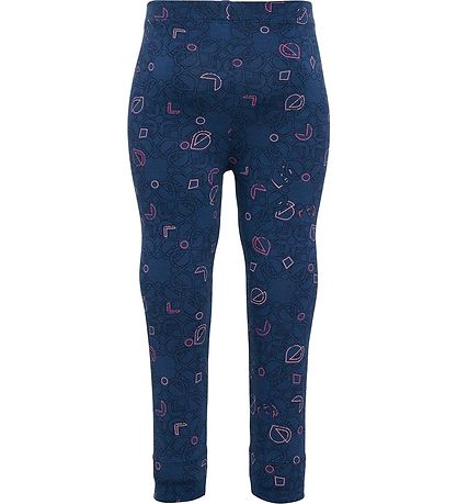 Hummel Leggings - hmlFia - Sargasso Sea w. Silver Glitter