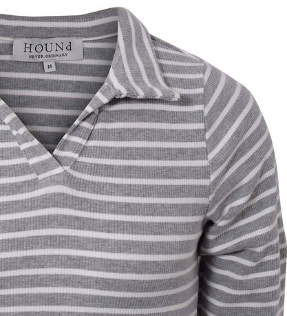 Hound Blouse - Rib Striped - Grijs/Wit