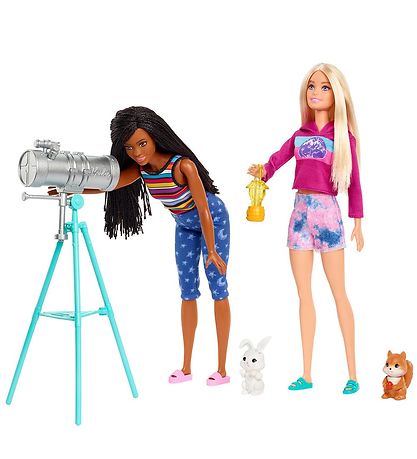 Barbie Doll set - Camping Tent And Dolls Brooklyn And Malibu