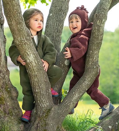 Engel Babymuts - Wol - Kaneelmelange