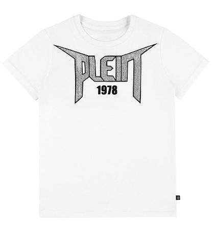 Philipp Plein T-Shirt - 1978 - Wit m. Strass Philipp Plein T-Shirt - 1978 - Wit m. Strass